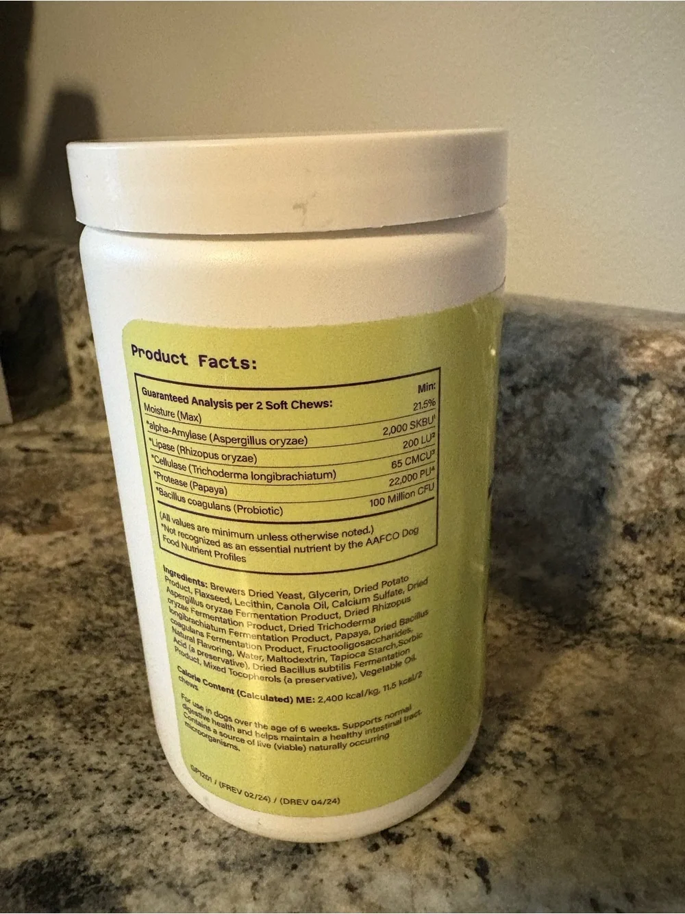 Chala Advanced Probiotics & Enzymes for Dogs - sealed/ new